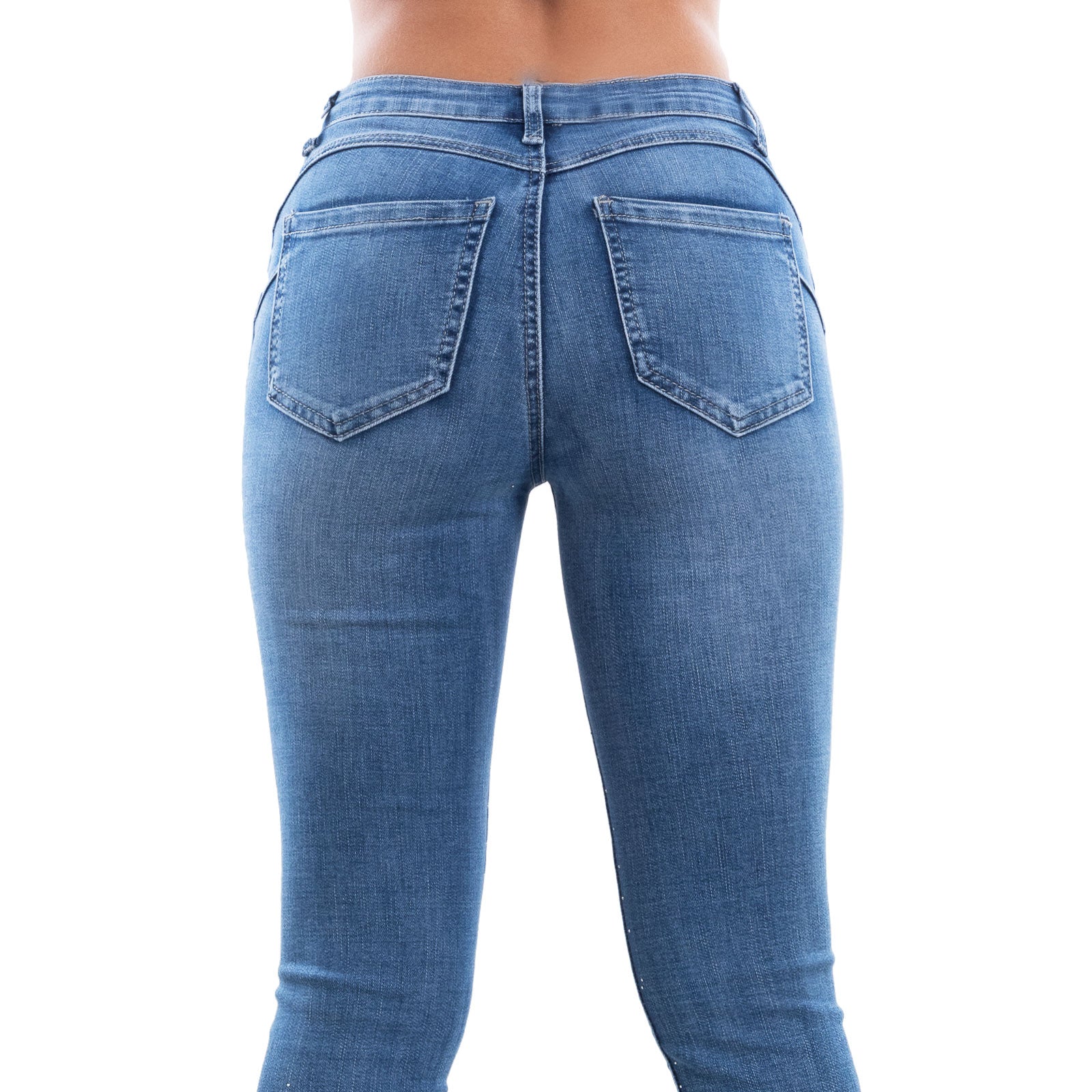 toocool jeans pantaloni skinny strass push up cy 1106