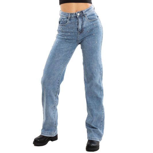 toocool jeans donna palazzo strass bootcut vita alta js035 1