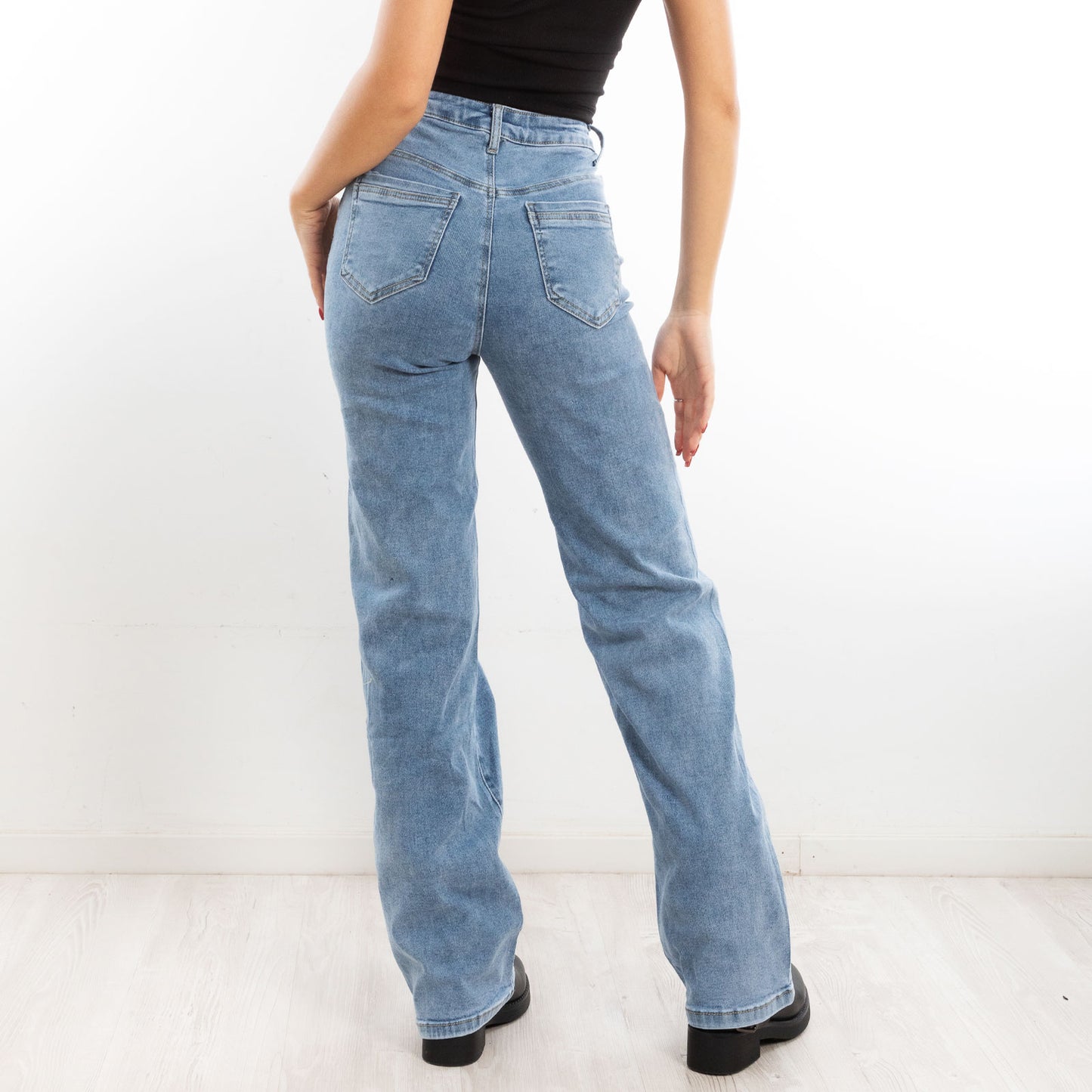 toocool jeans donna palazzo strass bootcut vita alta js035 1