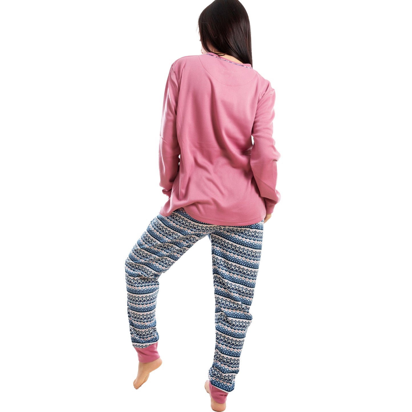 toocool pigiama donna invernale felpato love caldo cotone q2075