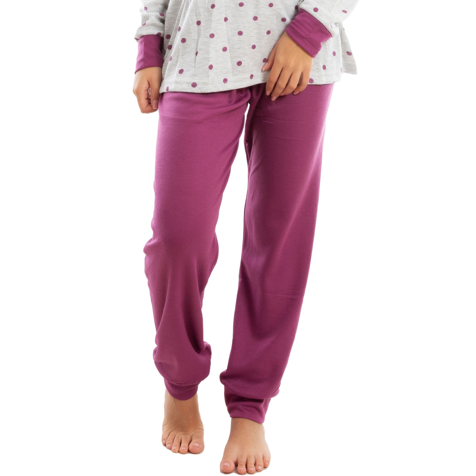 toocool pigiama donna invernale felpato gatto pois caldo cotone q2076