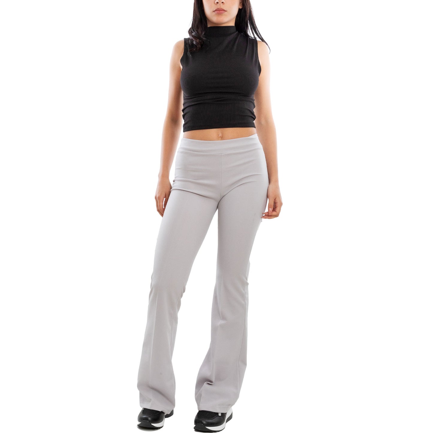 toocool top donna corto costine smanicato elasticizzato vi 5033