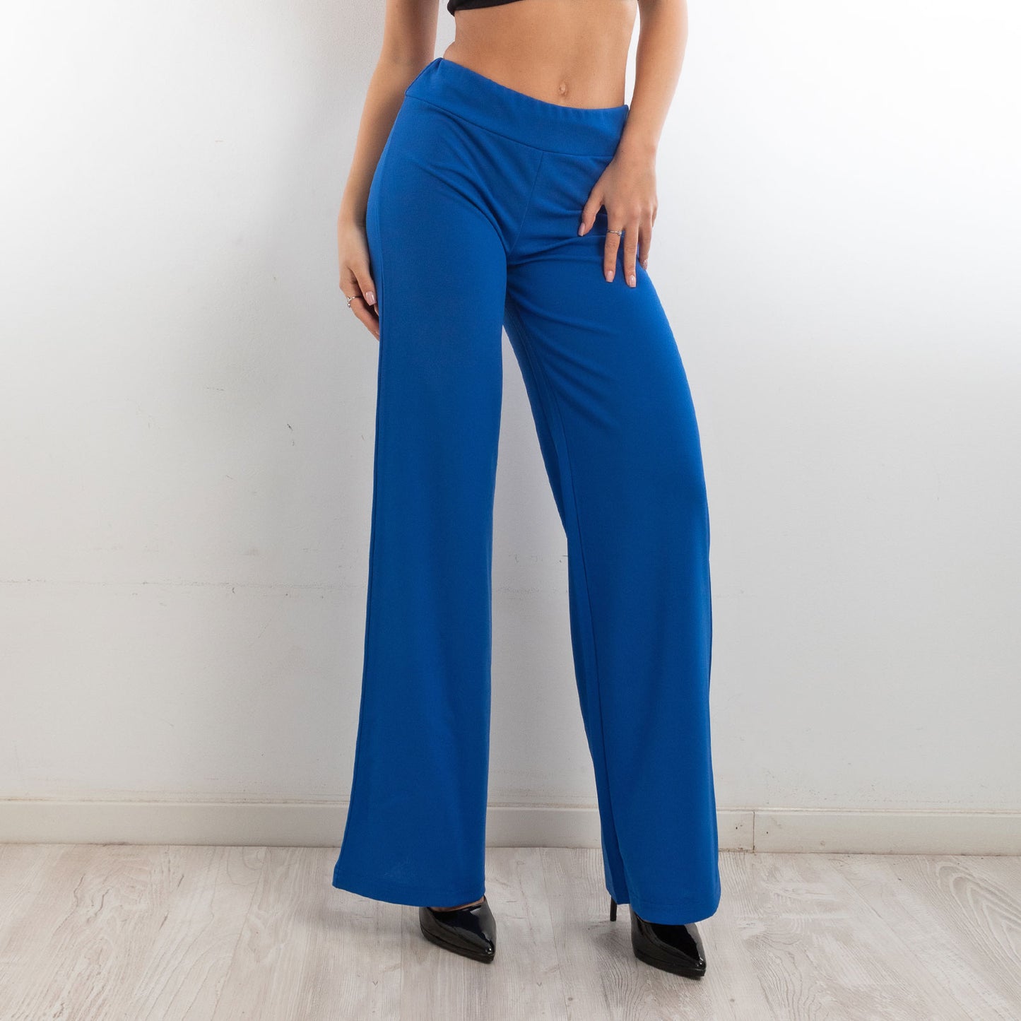 toocool pantaloni donna a palazzo basic vi 9292