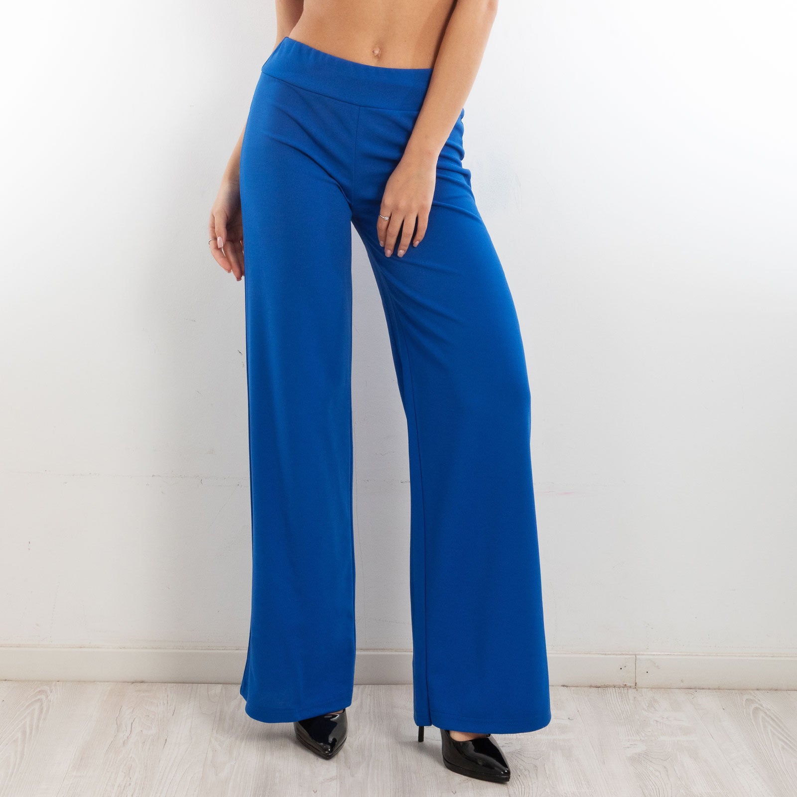 toocool pantaloni donna a palazzo basic vi 9292