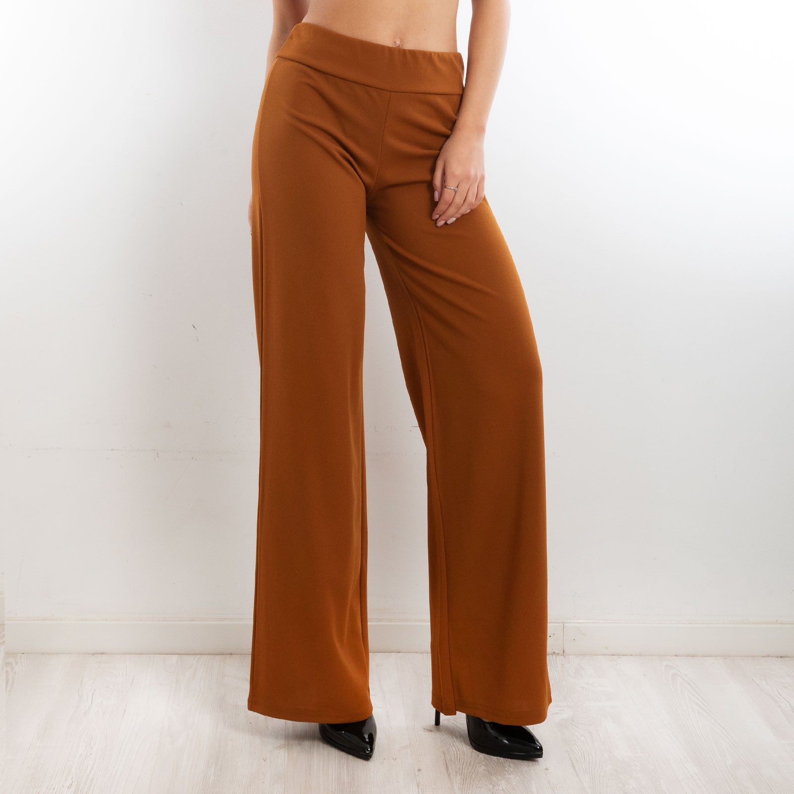 toocool pantaloni donna a palazzo basic vi 9292