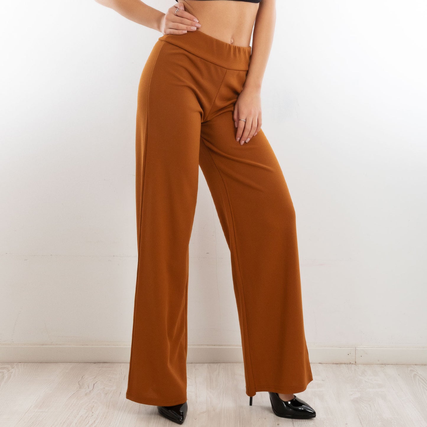 toocool pantaloni donna a palazzo basic vi 9292