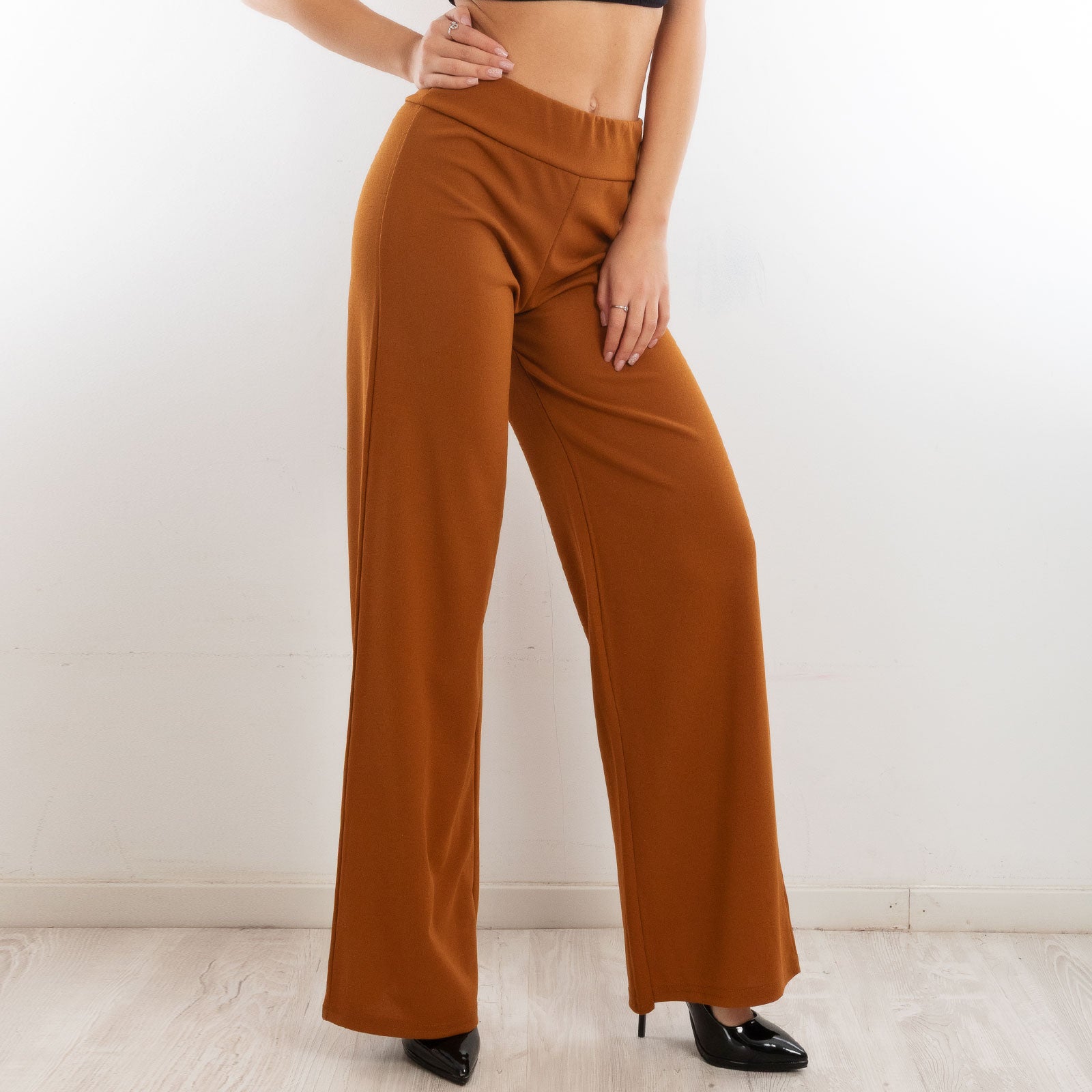 toocool pantaloni donna a palazzo basic vi 9292
