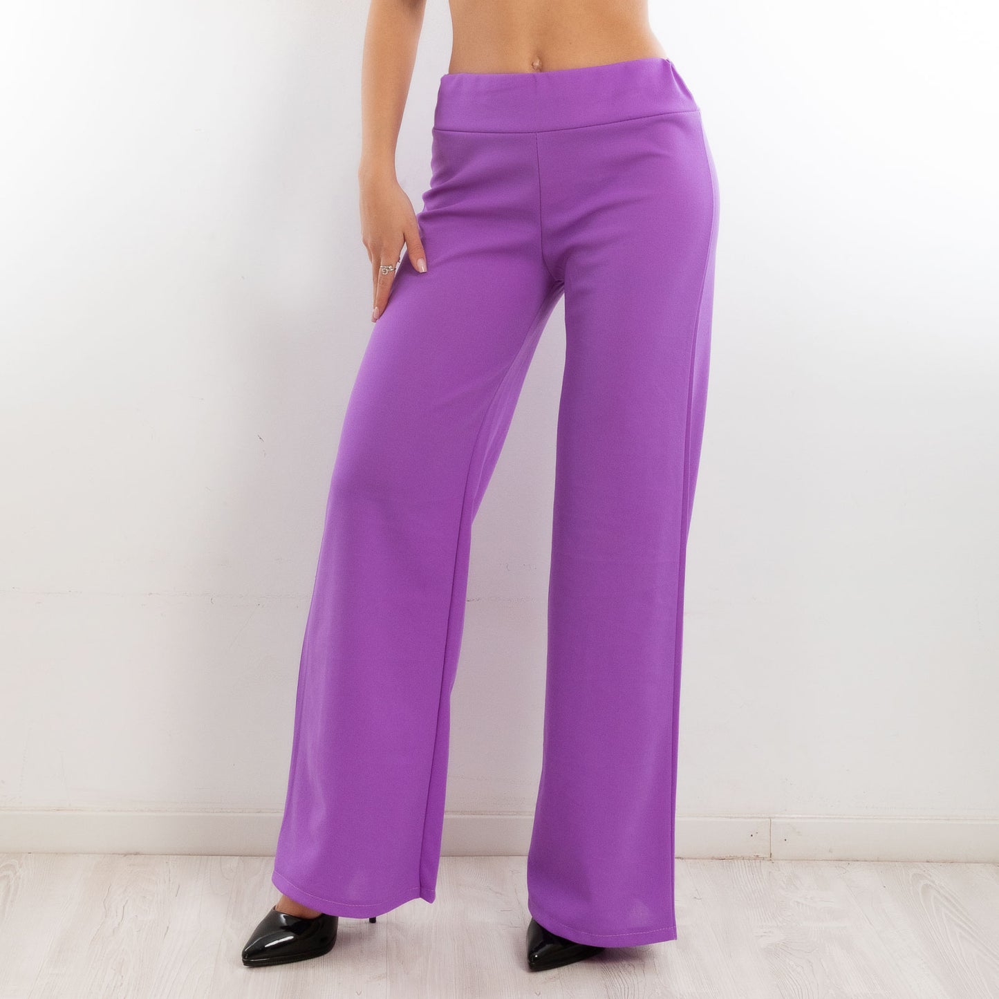 toocool pantaloni donna a palazzo basic vi 9292