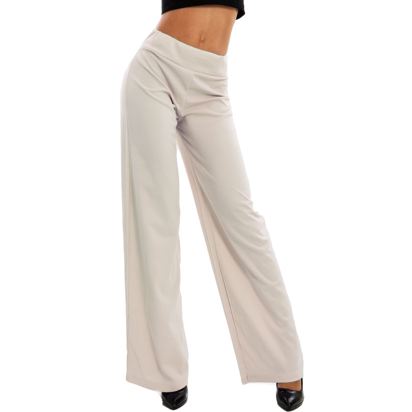 toocool pantaloni donna a palazzo basic vi 9292