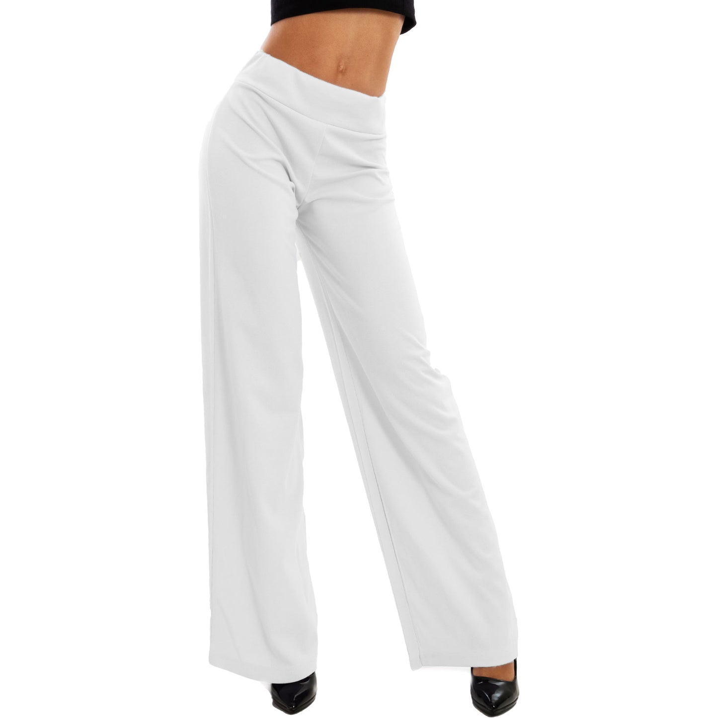 toocool pantaloni donna a palazzo basic vi 9292