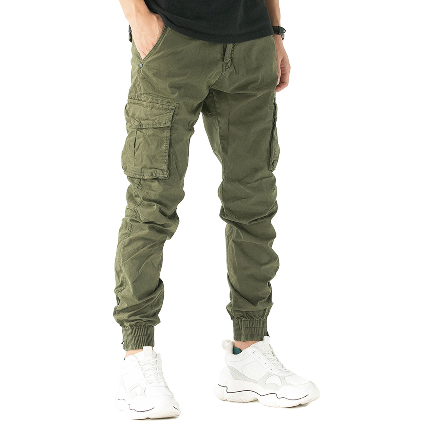 toocool pantaloni uomo cargo militari tasconi laterali g6538