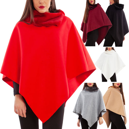 toocool mantella donna poncho panno vb 2991