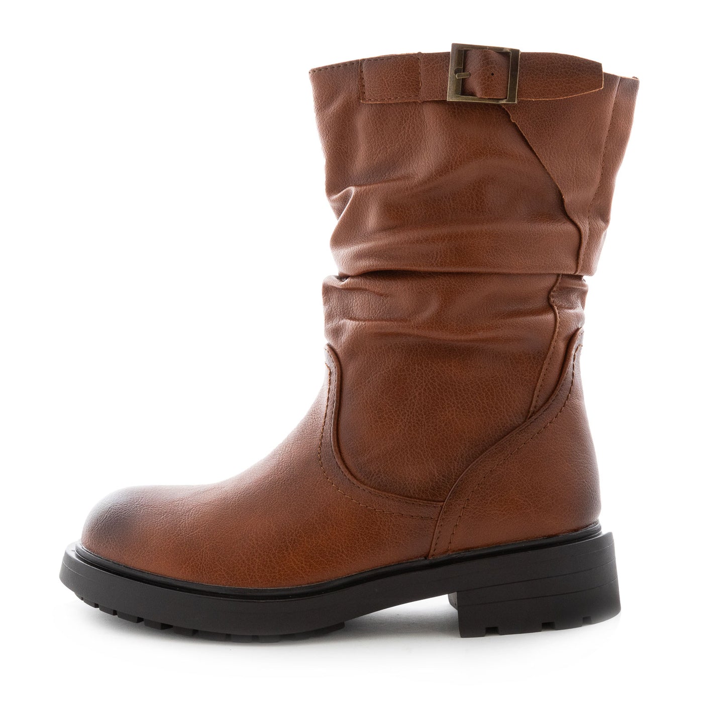 toocool biker boots stivali donna motociclista fibbie pelle sintetica g680