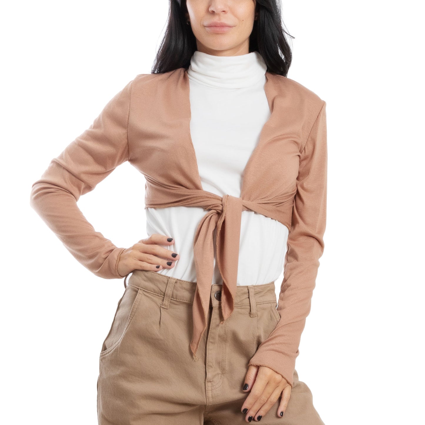 immagine-10-toocool-coprispalle-bolero-cardigan-maniche-lunghe-nodo-vb-131