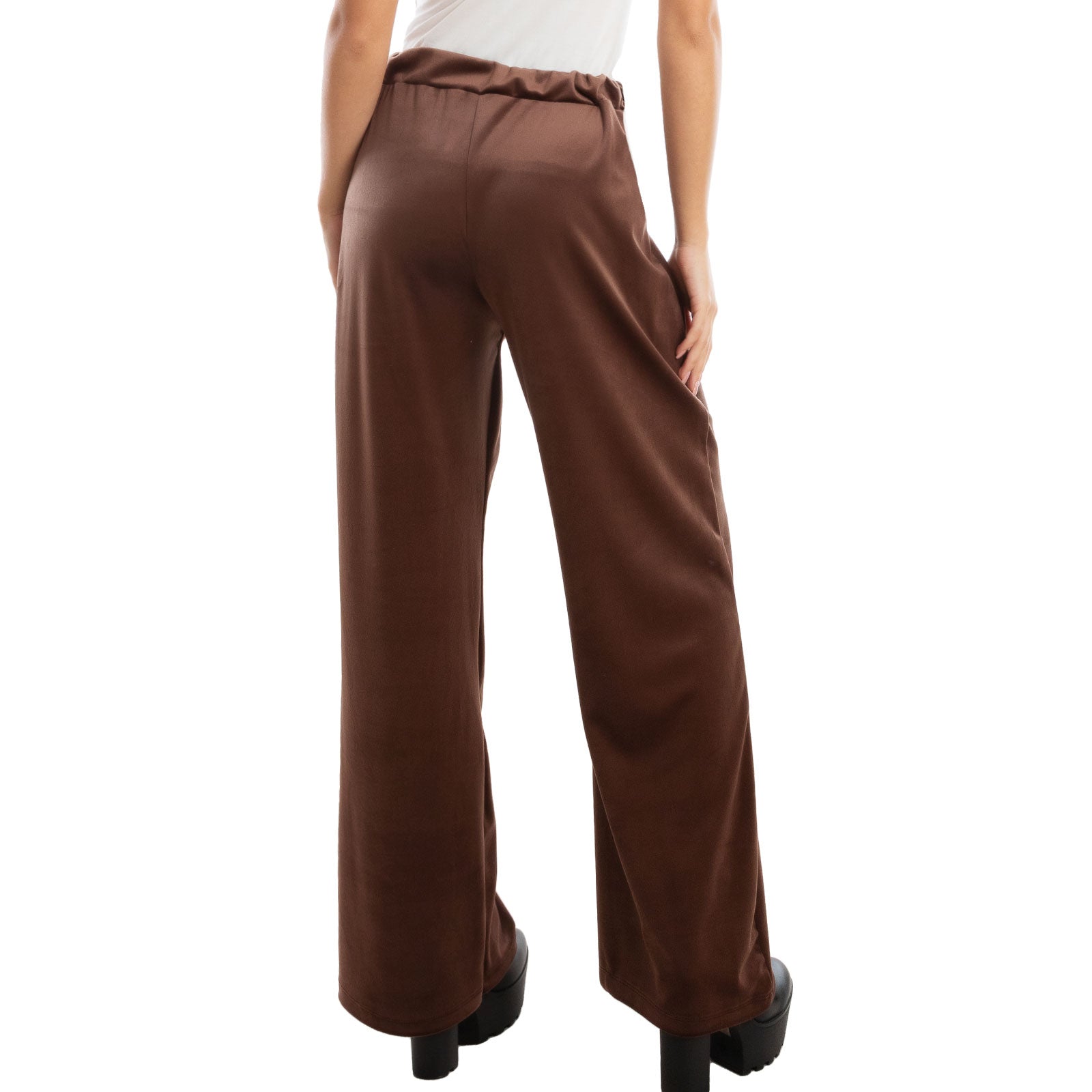 toocool pantaloni donna palazzo ciniglia velluto vi 5250