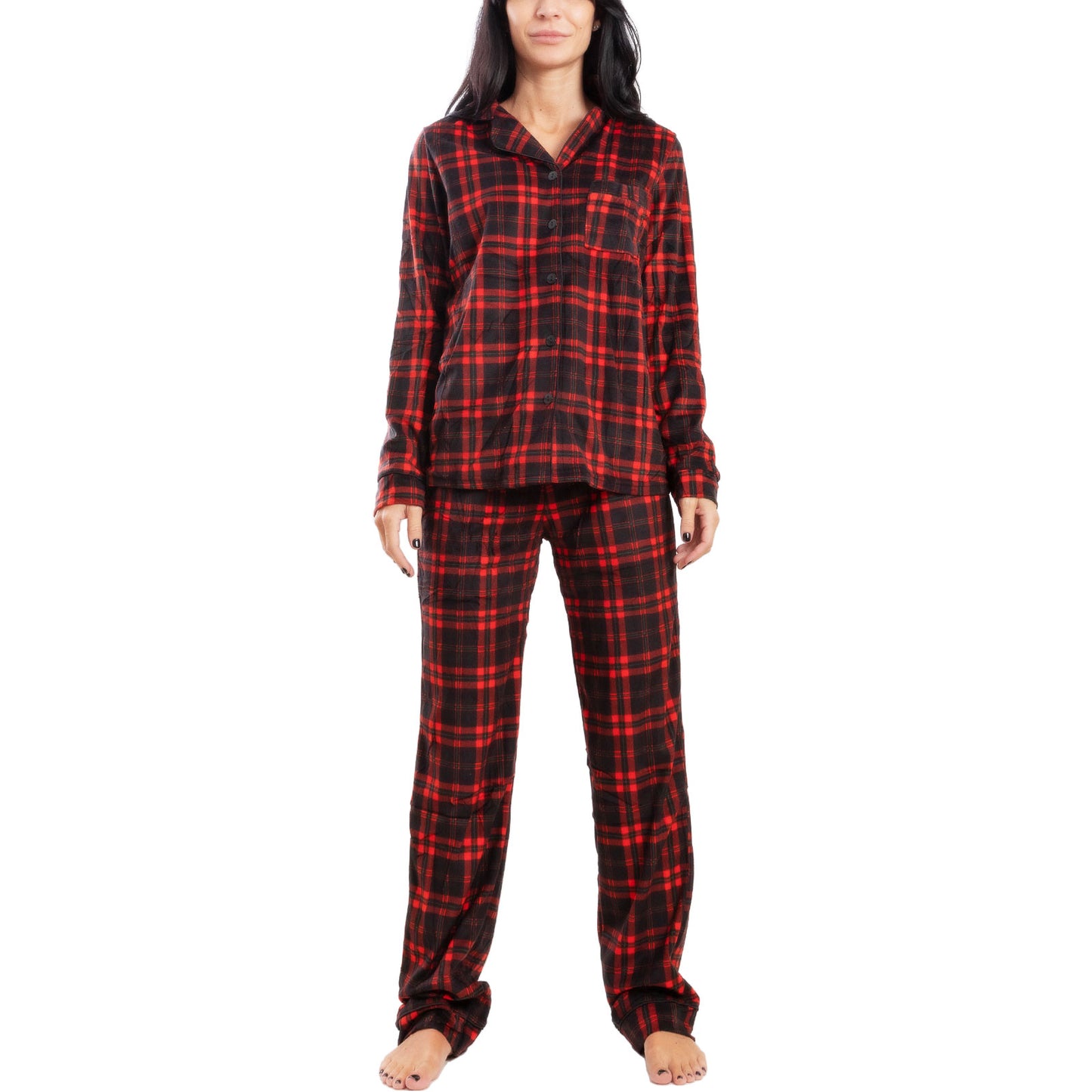 immagine-10-toocool-pigiama-invernale-scozzese-plaid-natalizio-bj6053