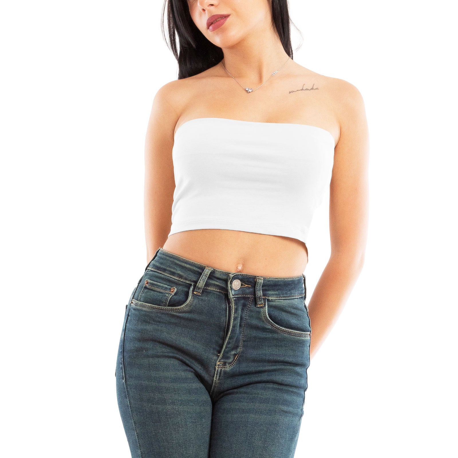 toocool stock 2 pezzi top donna senza maniche fascia estivo bustier vi 553