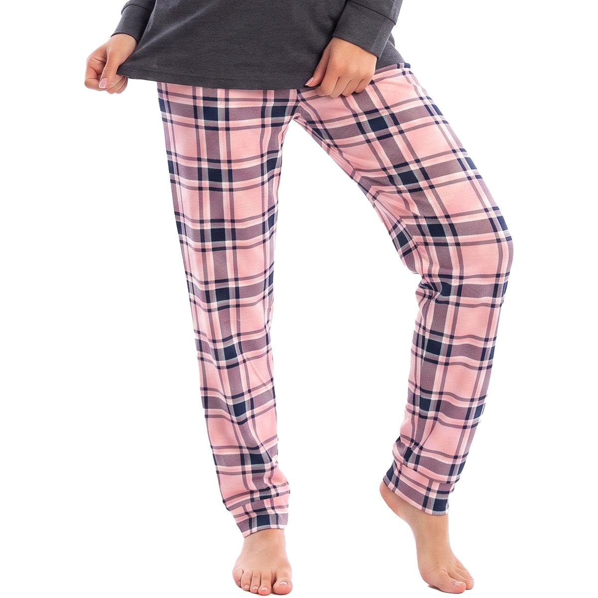 toocool pigiama felpato da donna caldo invernale scozzese toocool q1036 blu s