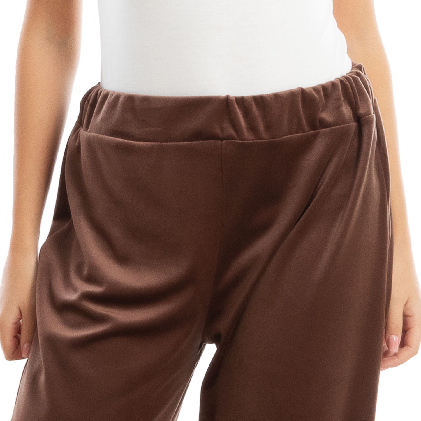 toocool pantaloni donna palazzo ciniglia velluto vi 5250