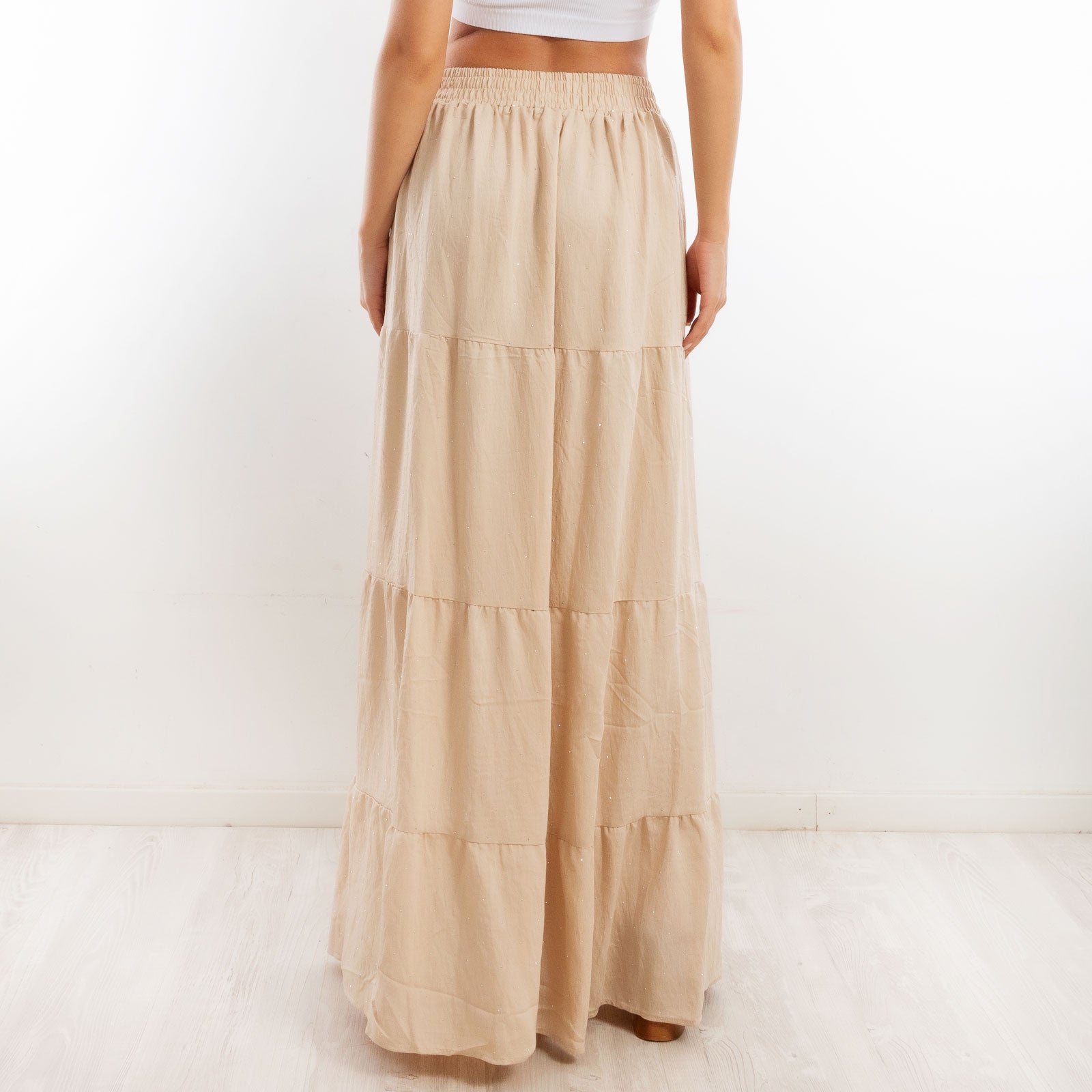 toocool gonna donna lunga leggera strass boho chic estiva balze yh78083