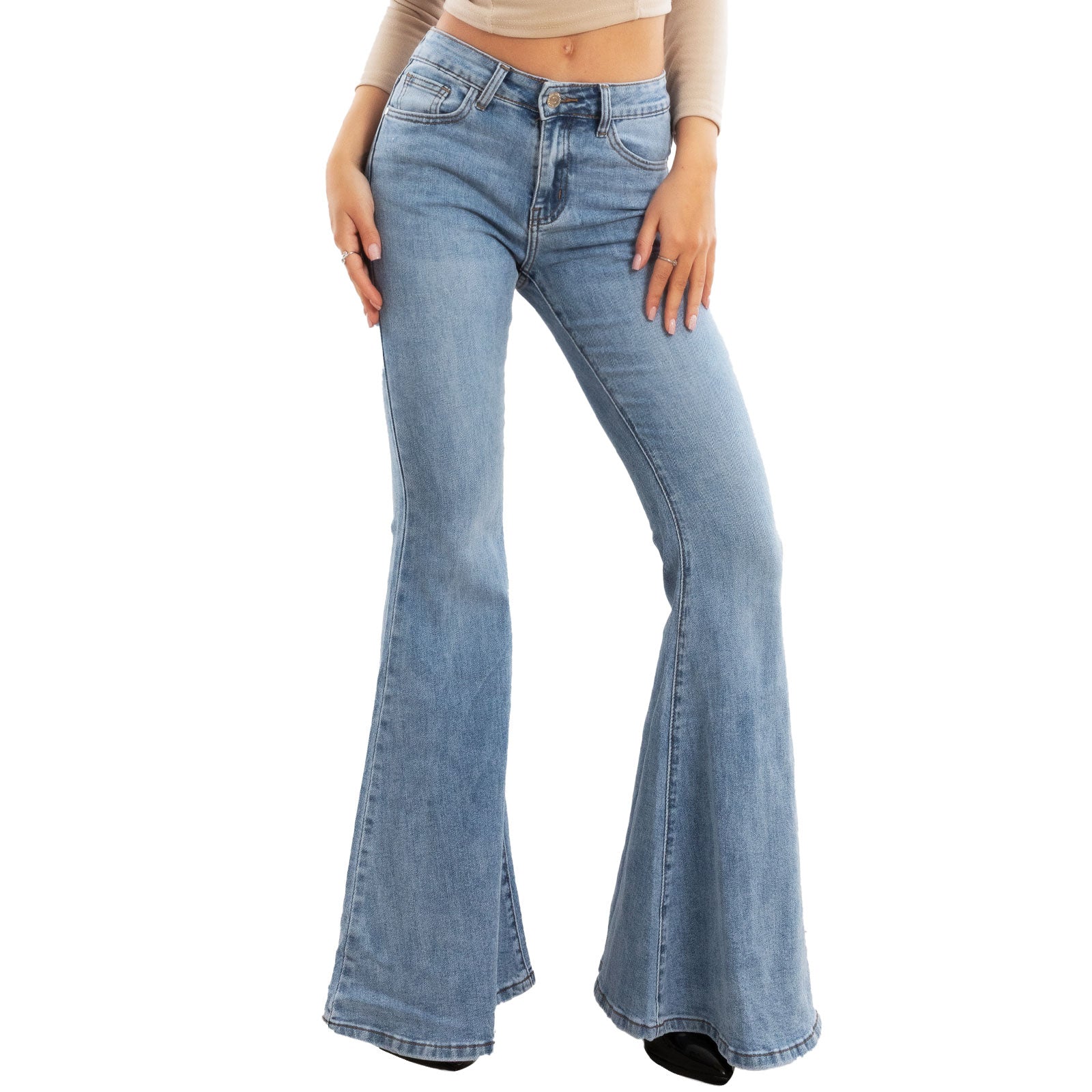 toocool jeans zampa elefante flare campana wt 835