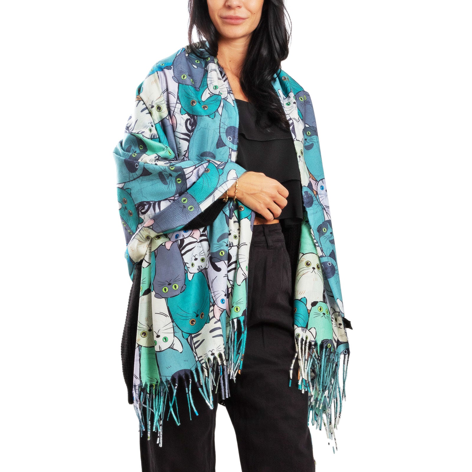 immagine-16-toocool-sciarpa-unisex-gatti-stola-frange-foulard-scialle-em-3579