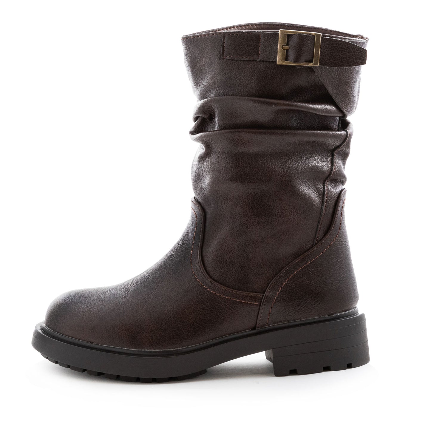 toocool biker boots stivali donna motociclista fibbie pelle sintetica g680
