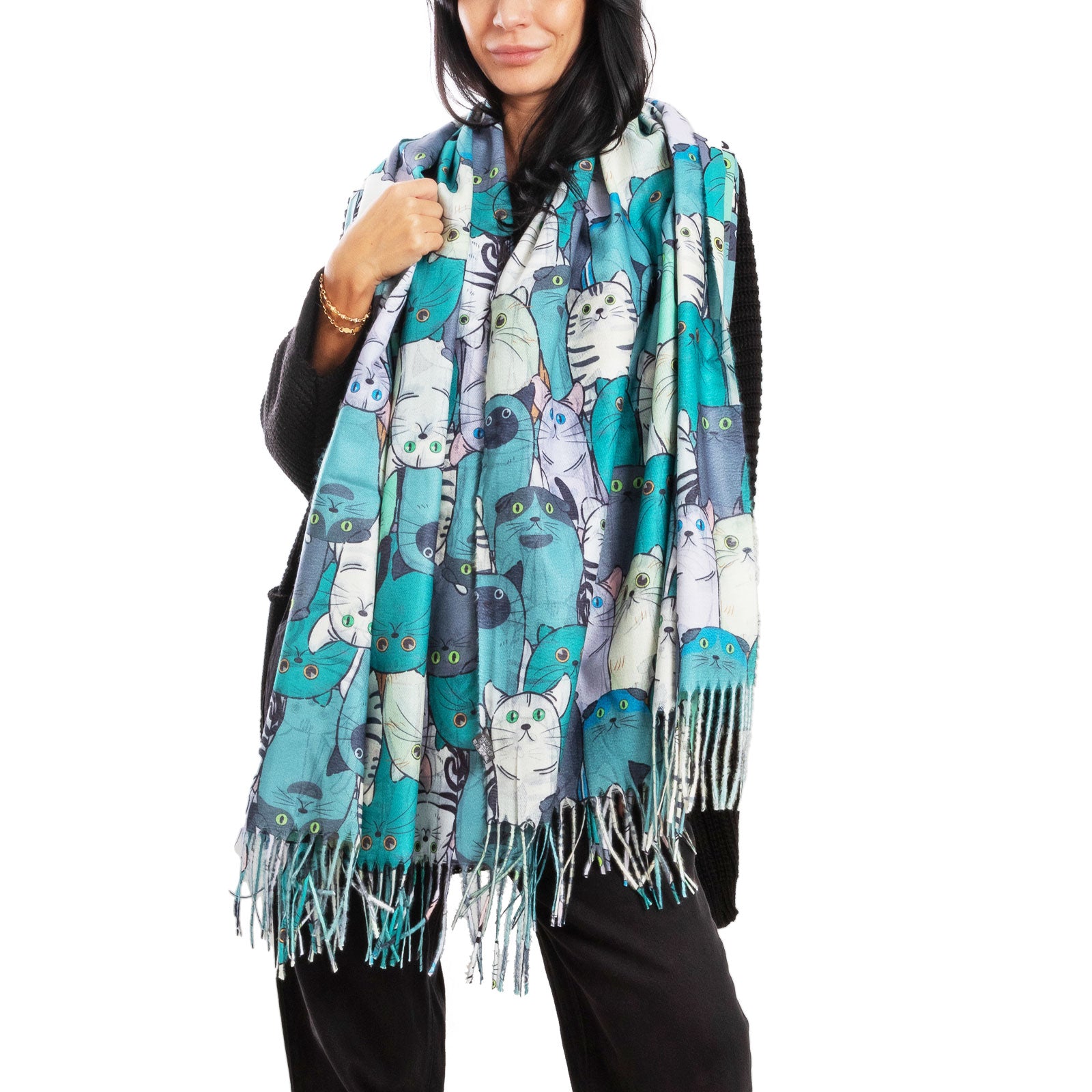 immagine-17-toocool-sciarpa-unisex-gatti-stola-frange-foulard-scialle-em-3579