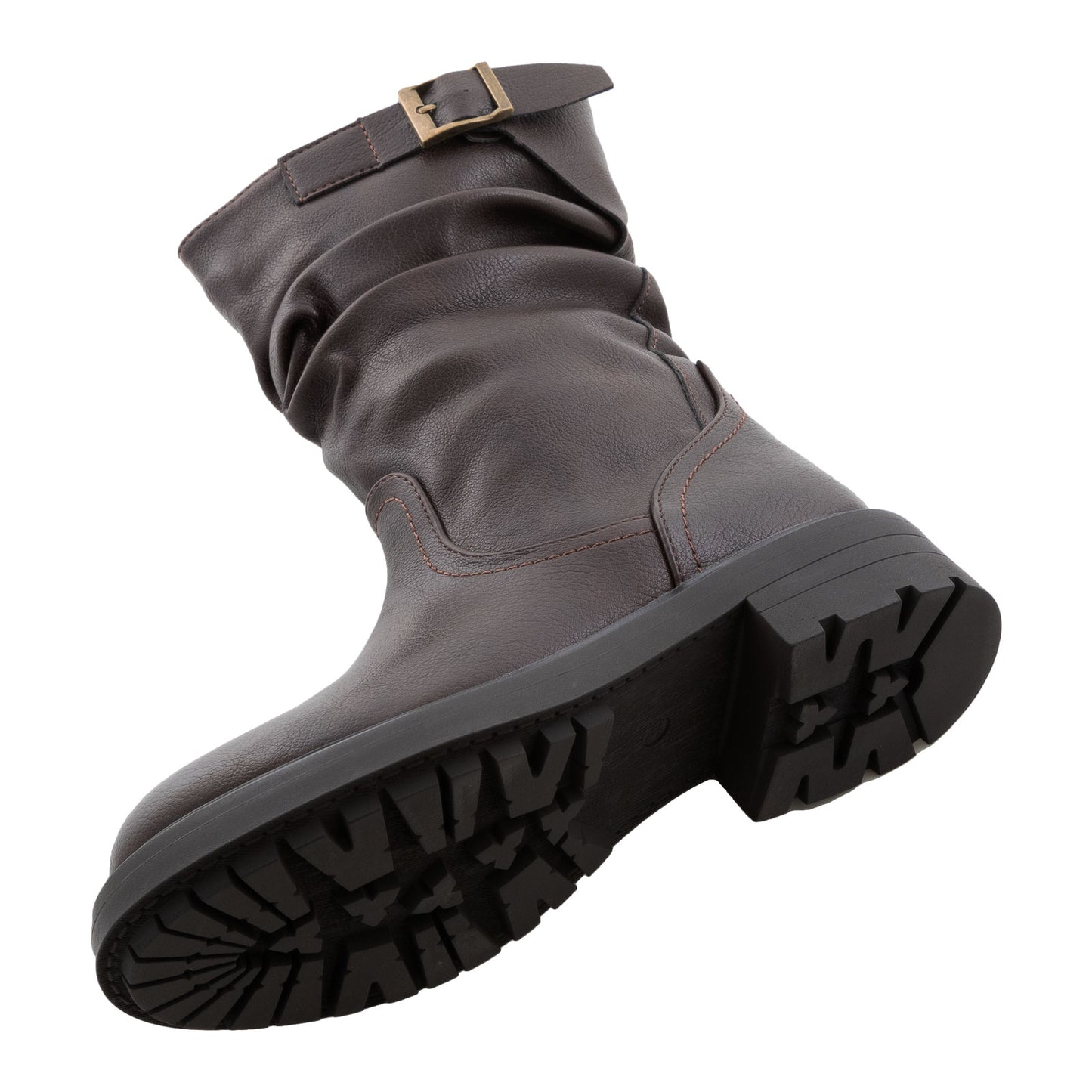 toocool biker boots stivali donna motociclista fibbie pelle sintetica g680