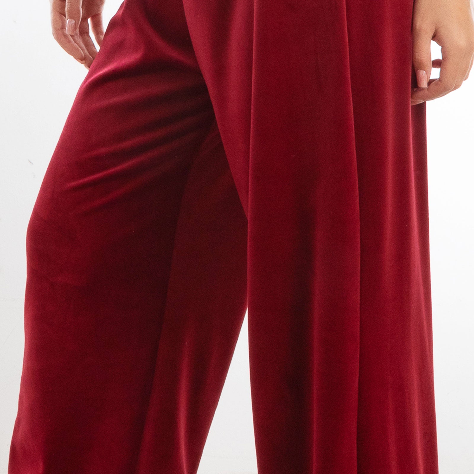 toocool pantaloni donna palazzo ciniglia velluto vi 5250