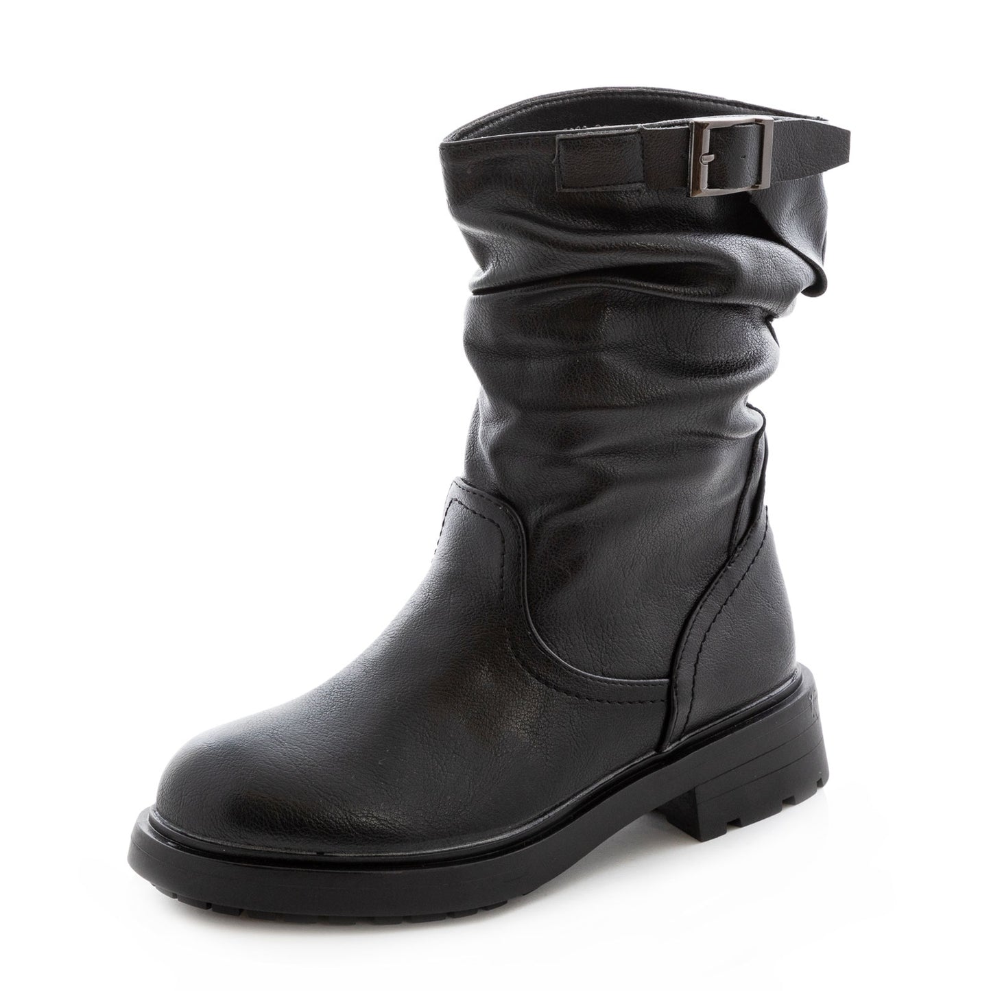 toocool biker boots stivali donna motociclista fibbie pelle sintetica g680