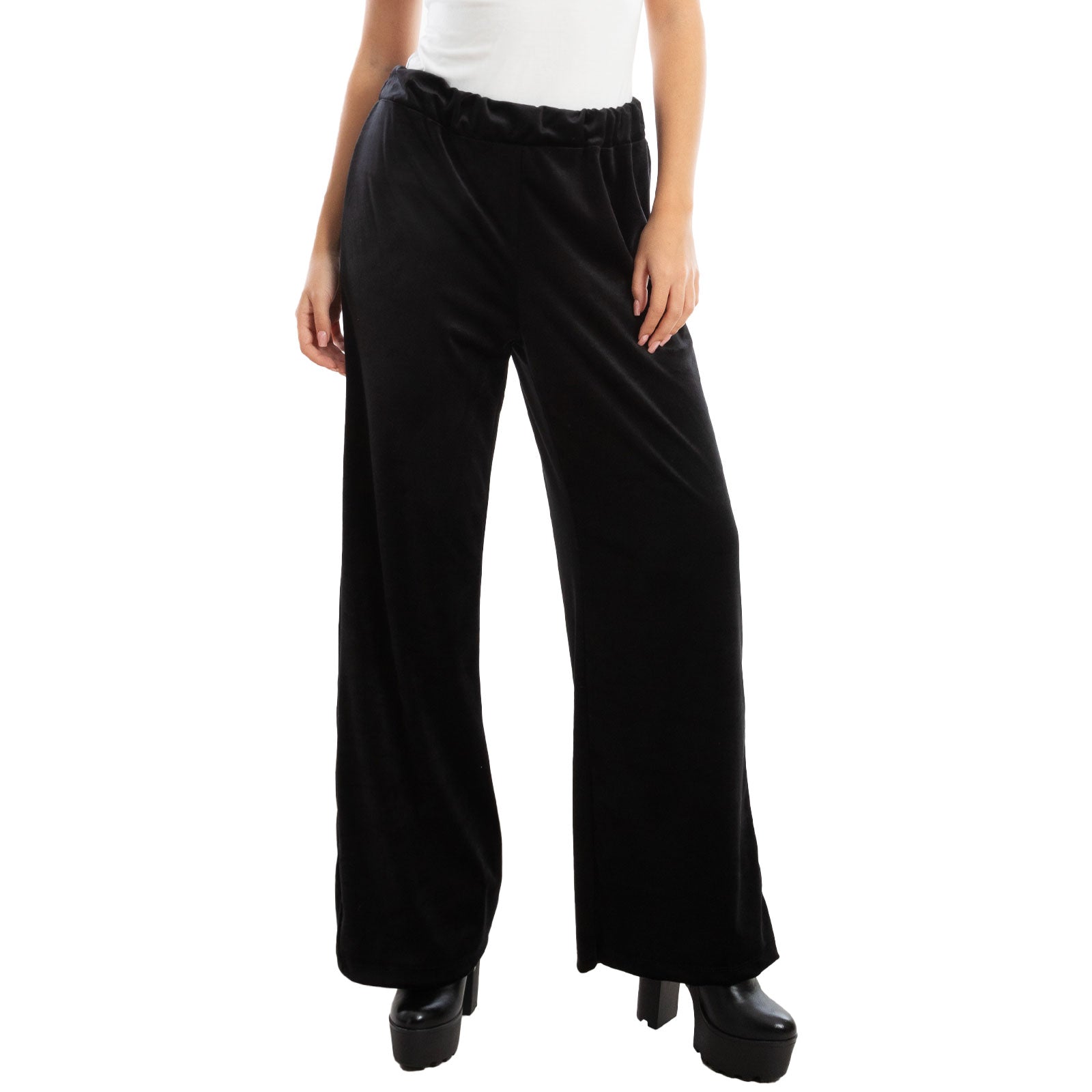 toocool pantaloni donna palazzo ciniglia velluto vi 5250