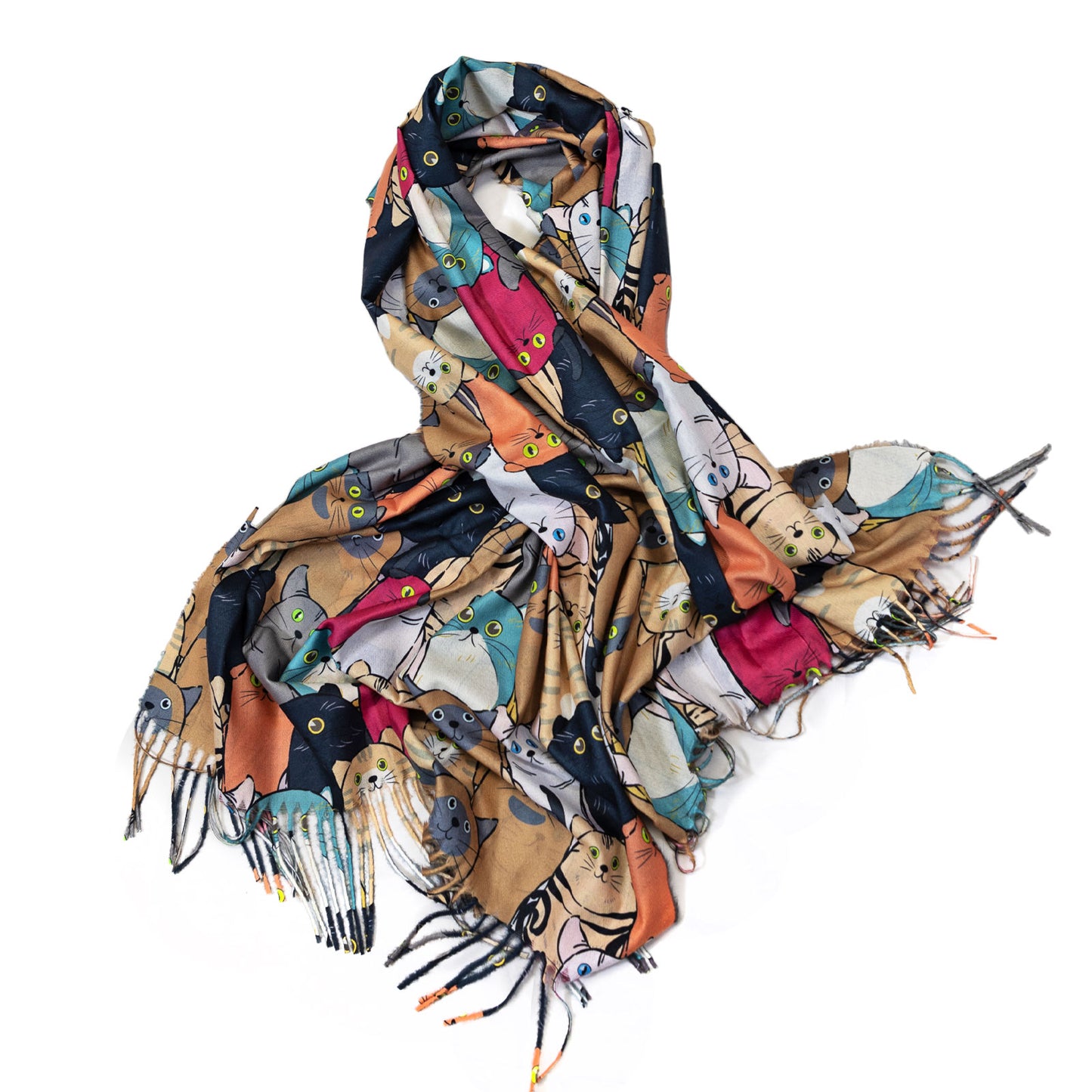 immagine-21-toocool-sciarpa-unisex-gatti-stola-frange-foulard-scialle-em-3579