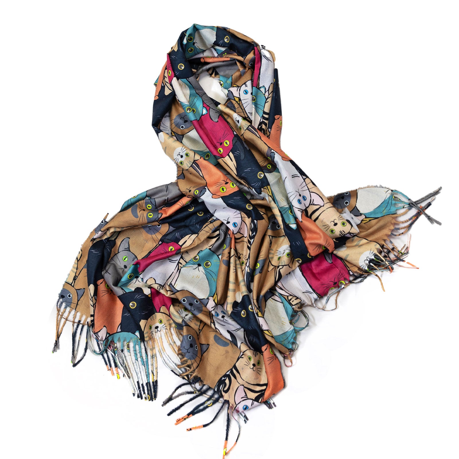 immagine-21-toocool-sciarpa-unisex-gatti-stola-frange-foulard-scialle-em-3579