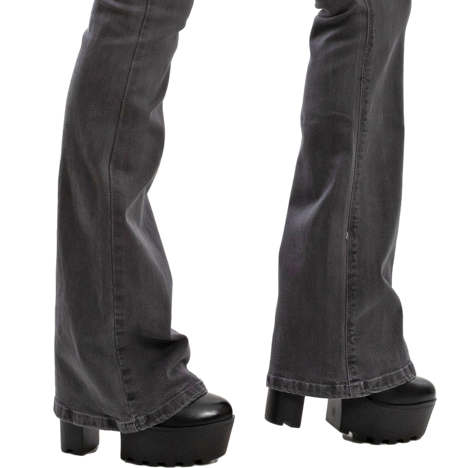 toocool jeans donna pantaloni zampa vita media push upfx1216