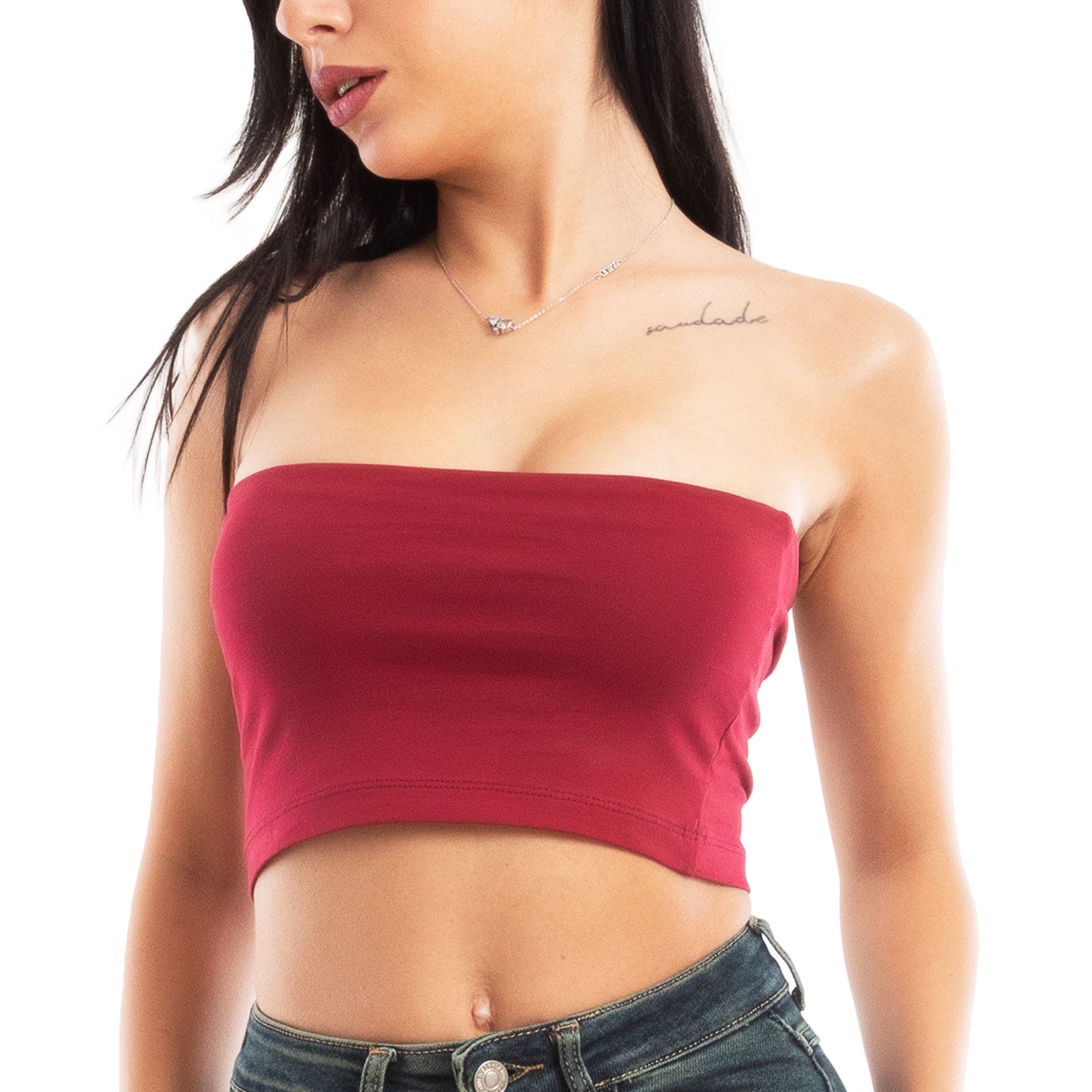 toocool stock 2 pezzi top donna senza maniche fascia estivo bustier vi 553