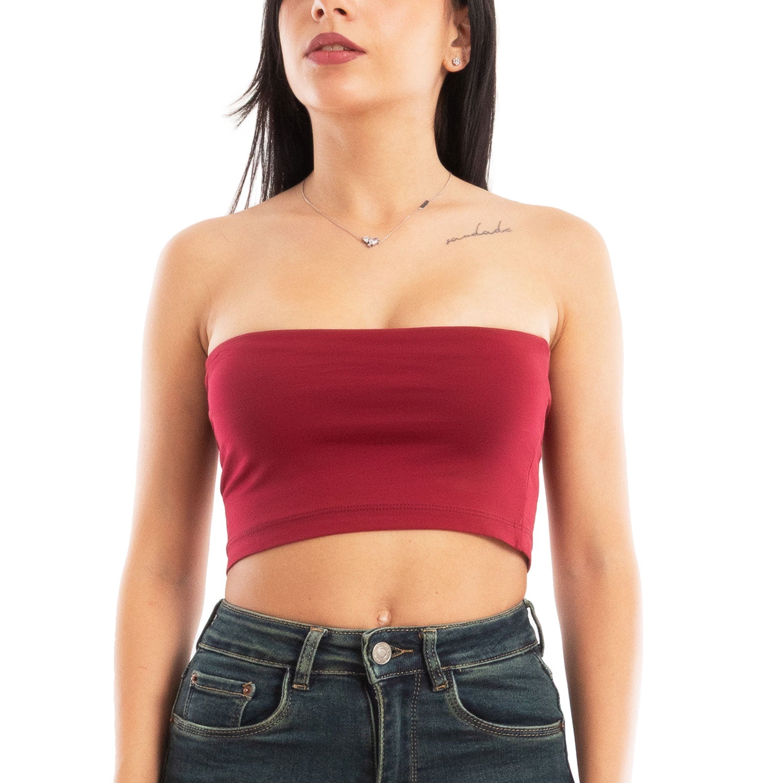 toocool stock 2 pezzi top donna senza maniche fascia estivo bustier vi 553