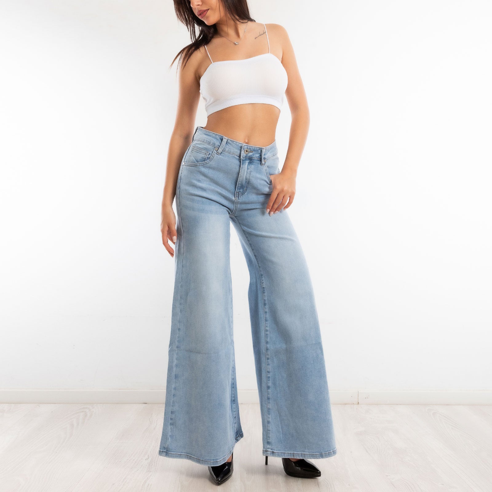 toocool jeans zampa elefante flare campana wt 835