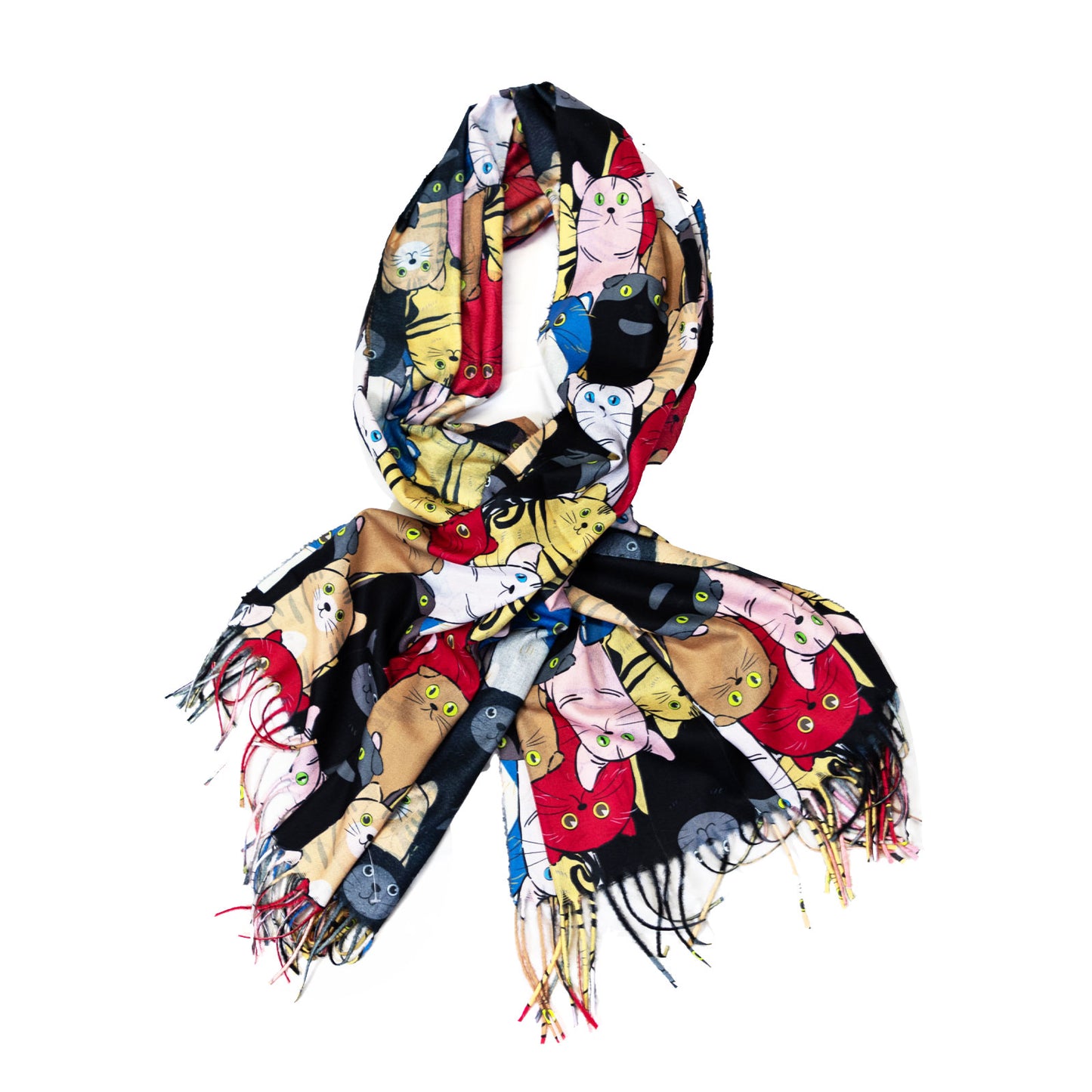 immagine-3-toocool-sciarpa-unisex-gatti-stola-frange-foulard-scialle-em-3579