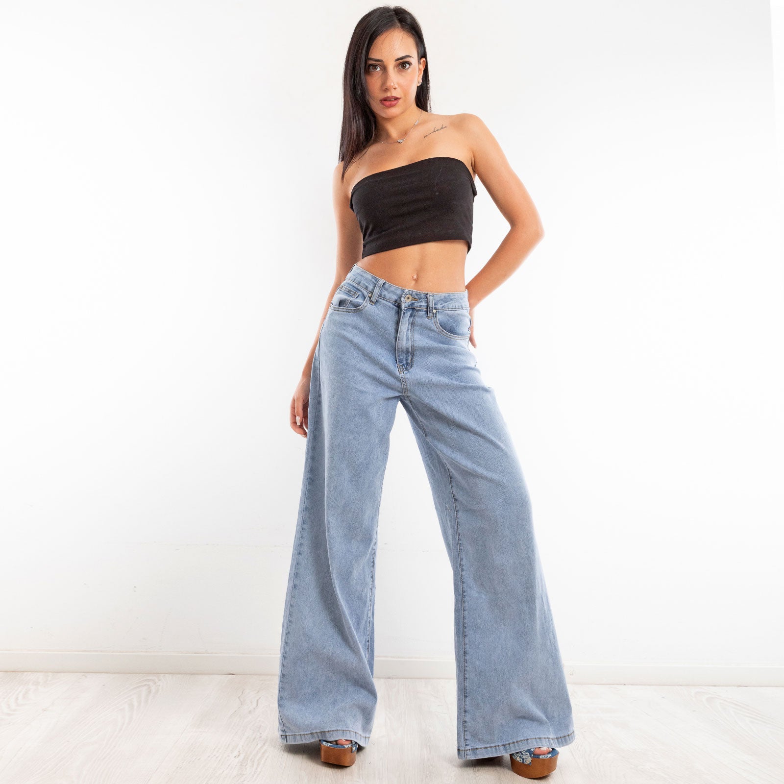toocool jeans zampa elefante flare campana wt 835