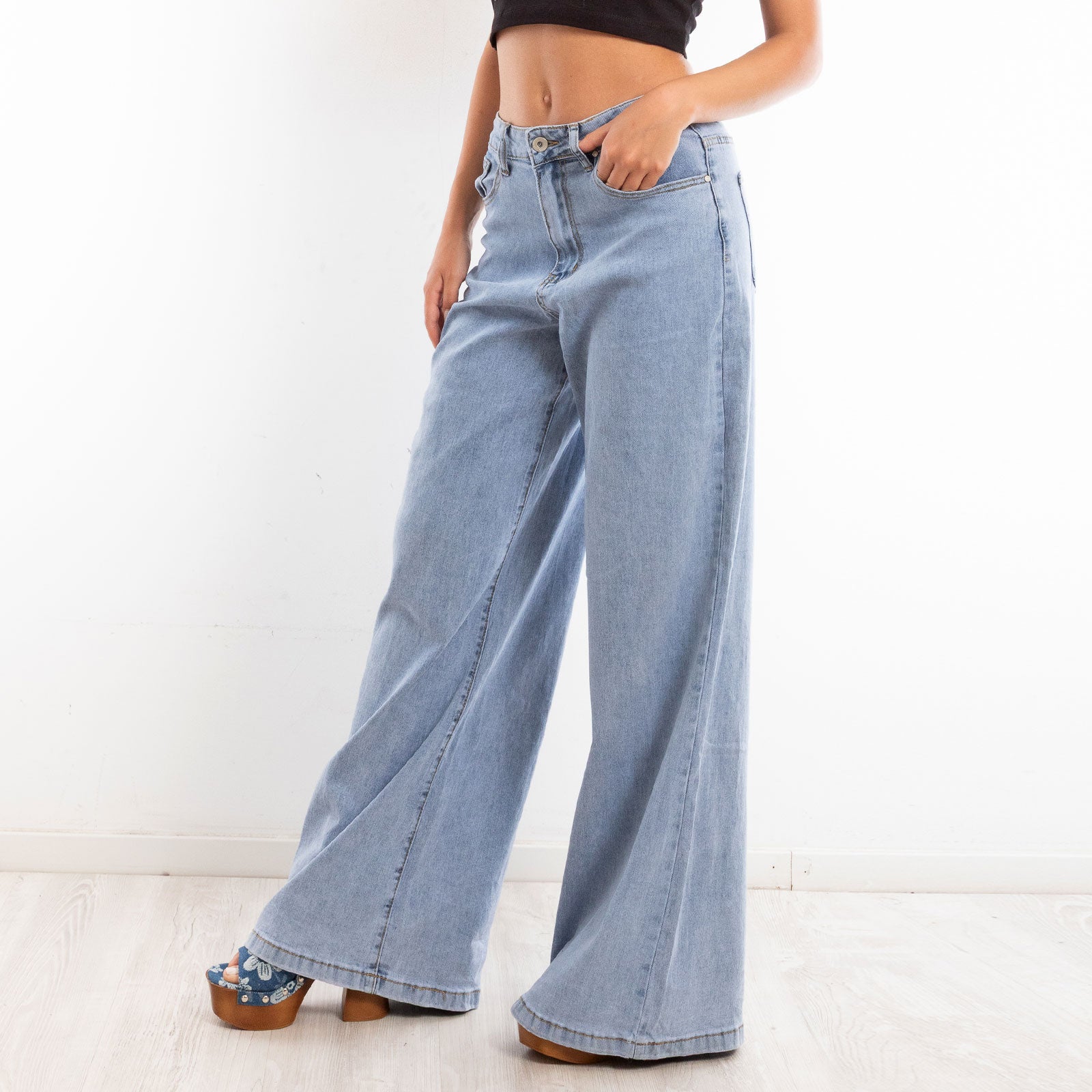 toocool jeans zampa elefante flare campana wt 835