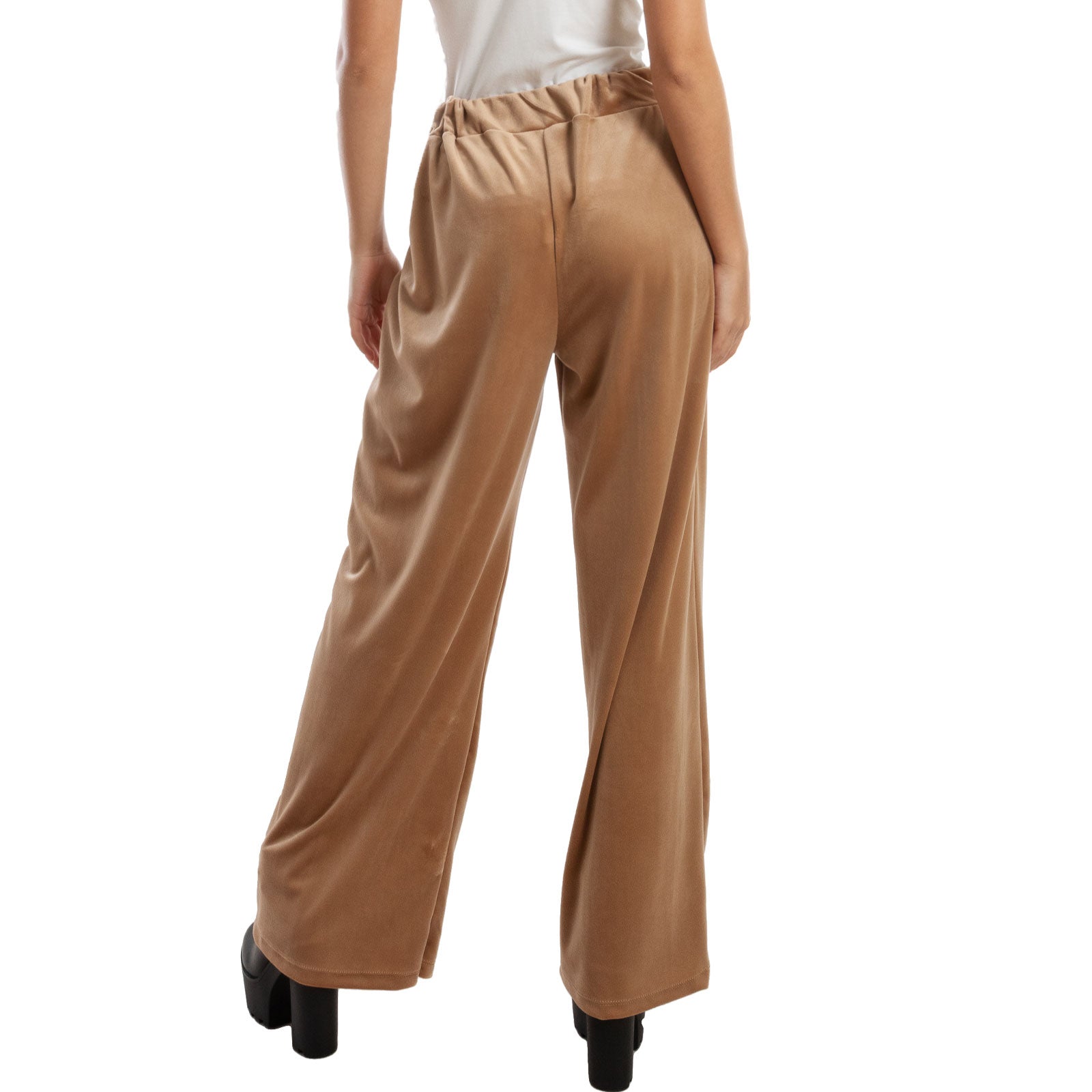 toocool pantaloni donna palazzo ciniglia velluto vi 5250
