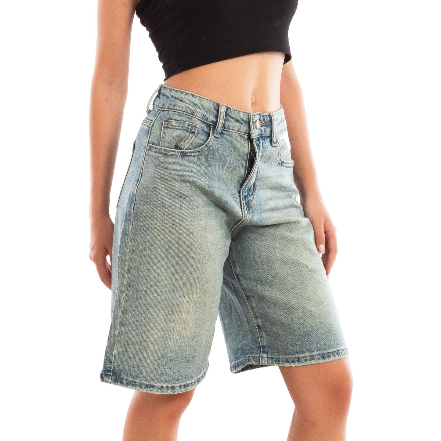 toocool bermuda donna jeans al ginocchio pantaloncini ca2270