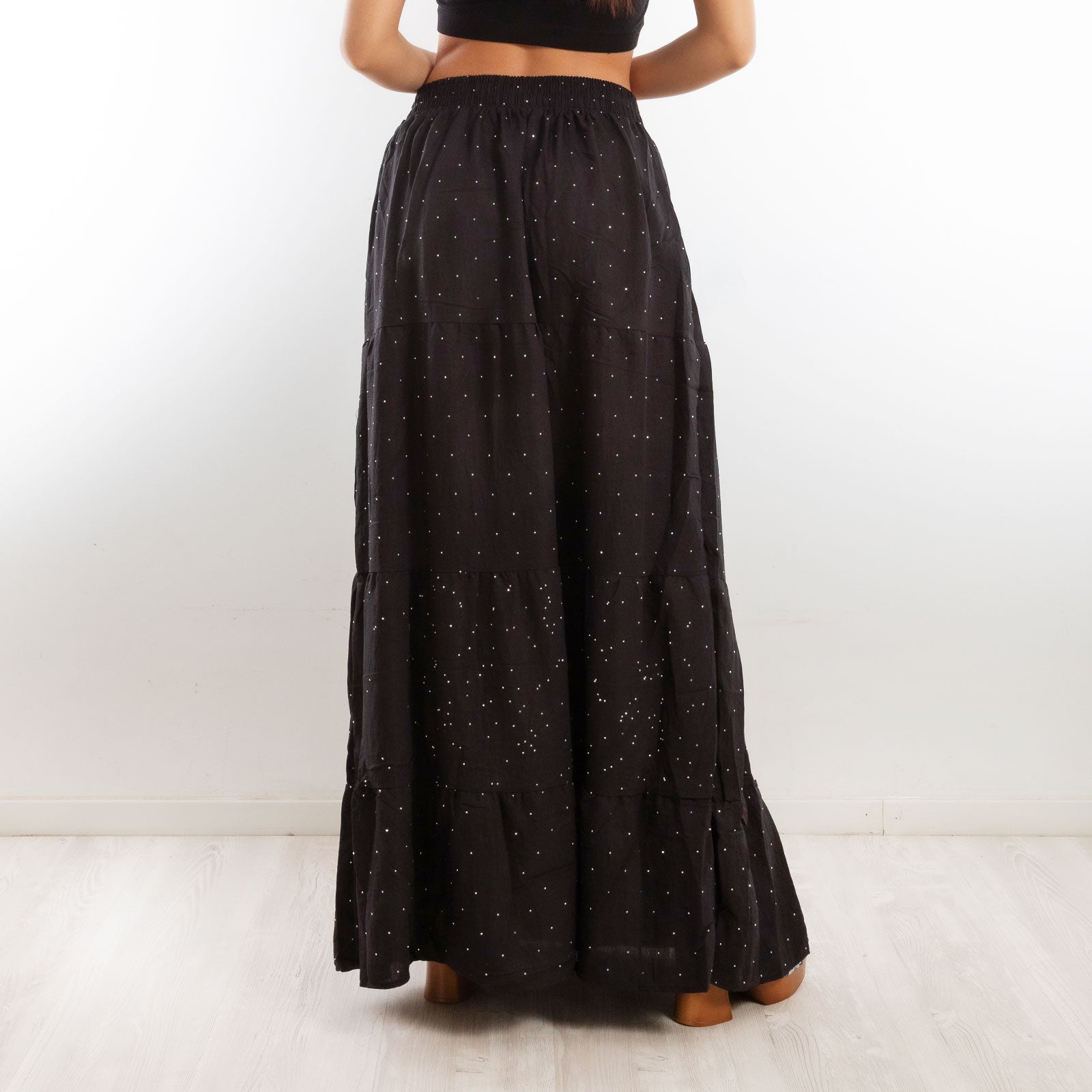 toocool gonna donna lunga leggera strass boho chic estiva balze yh78083