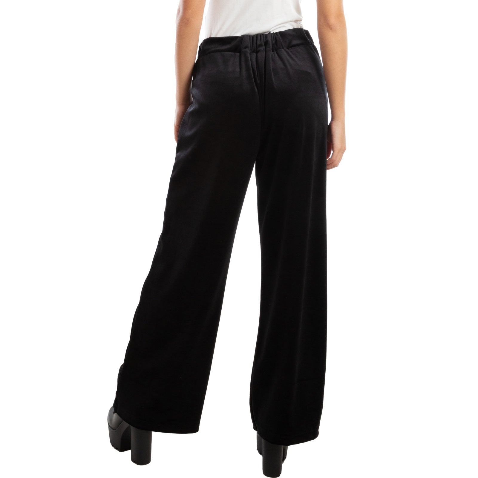 toocool pantaloni donna palazzo ciniglia velluto vi 5250
