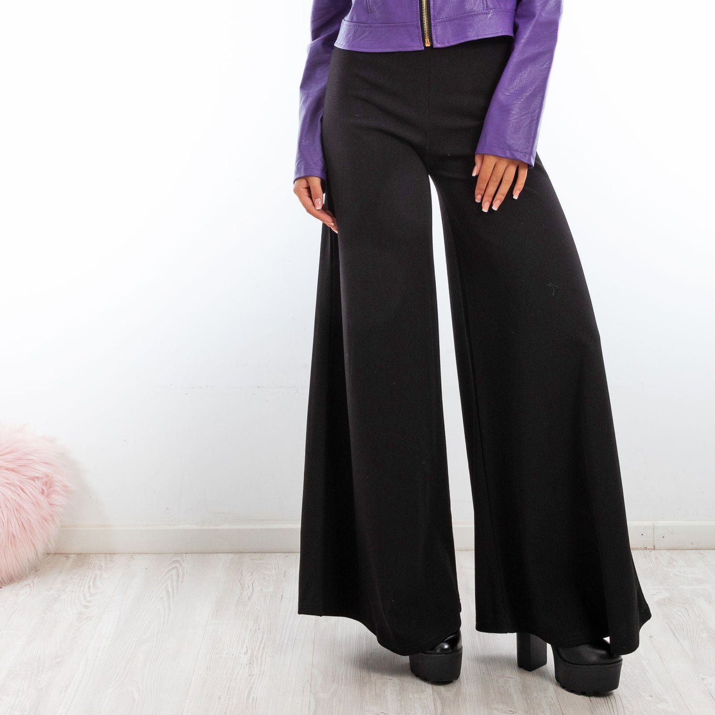 immagine-4-toocool-pantaloni-flare-eleganti-vita-alta-zampa-hm-5892