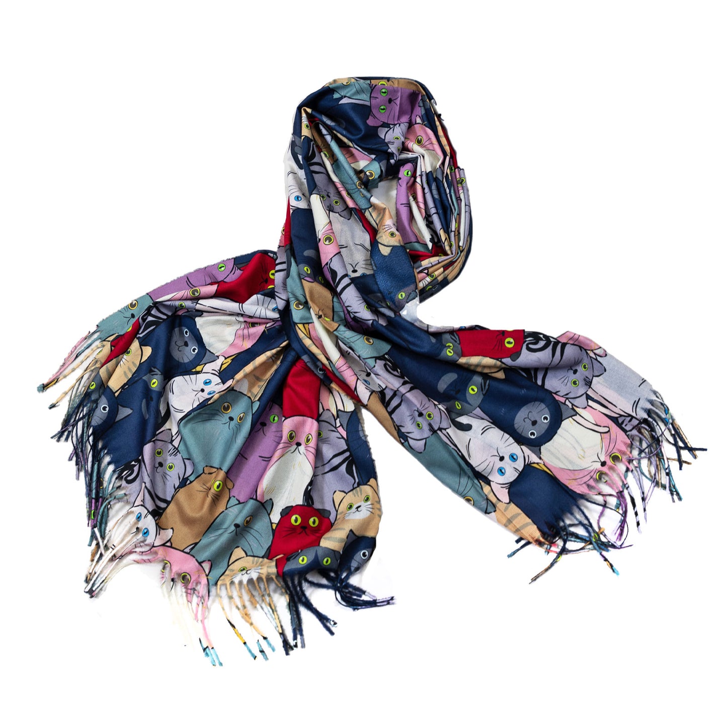 immagine-40-toocool-sciarpa-unisex-gatti-stola-frange-foulard-scialle-em-3579