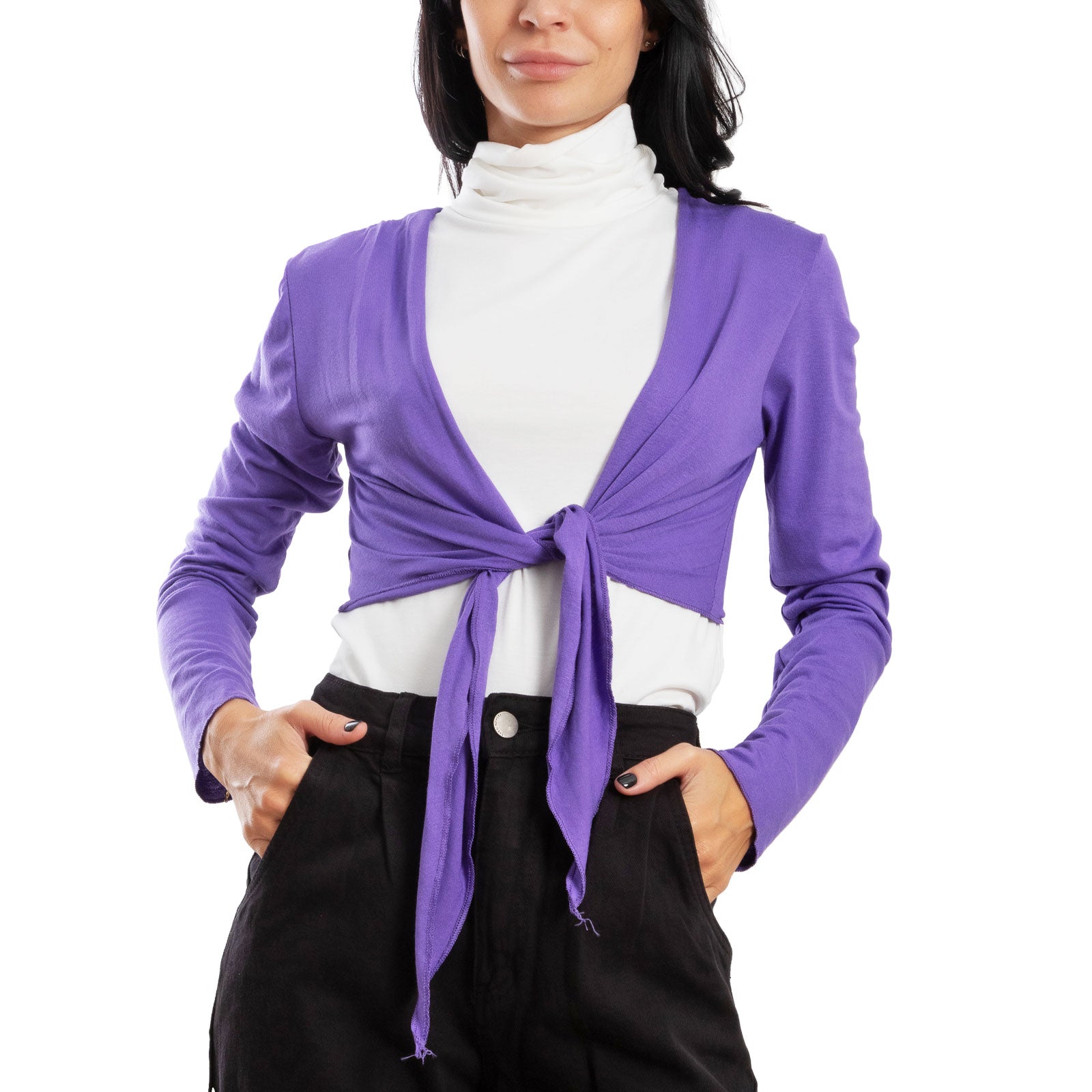 immagine-5-toocool-coprispalle-bolero-cardigan-maniche-lunghe-nodo-vb-131