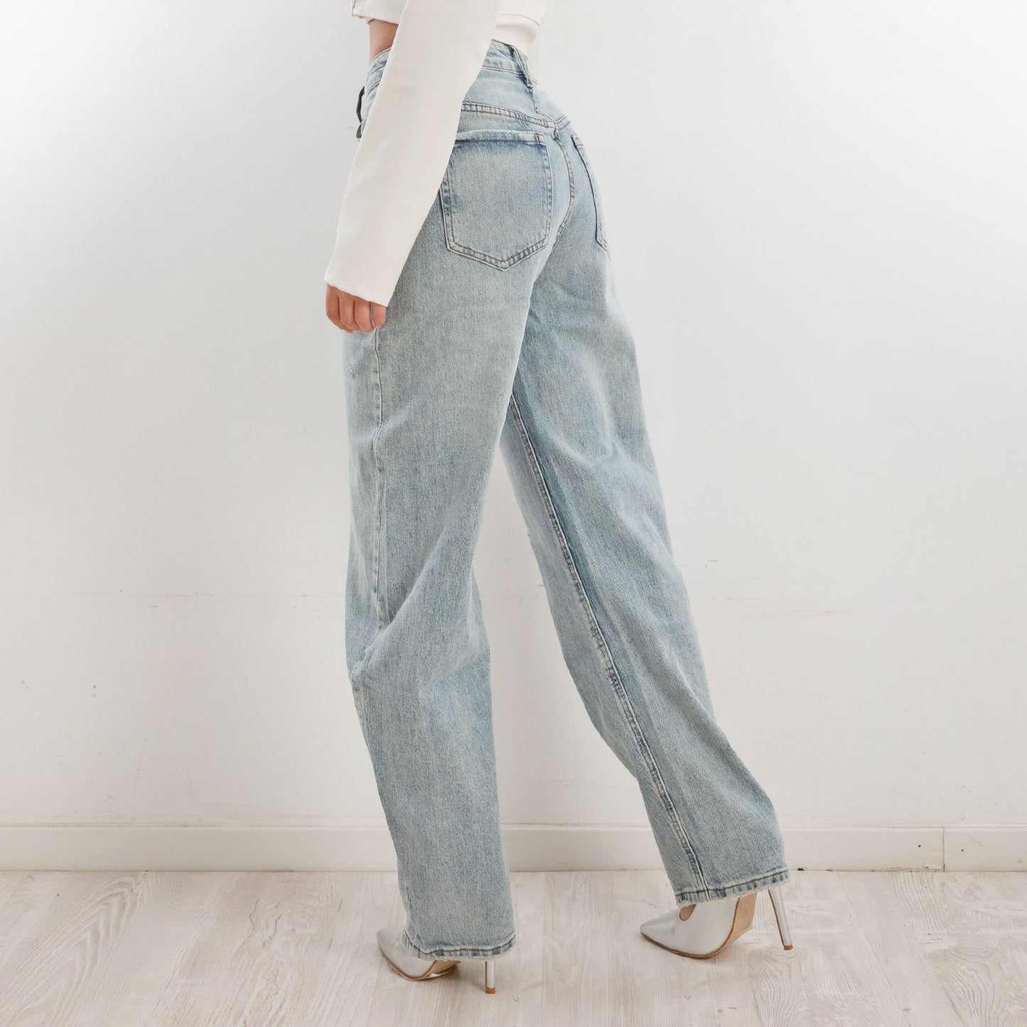 toocool jeans donna baggy banana pantaloni casual toocool dw1335