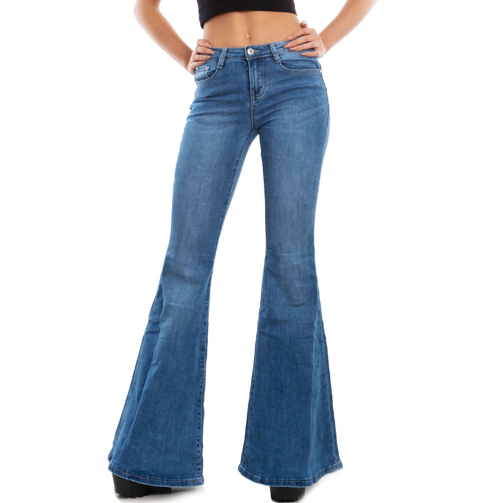 toocool jeans zampa elefante flare campana wt 835